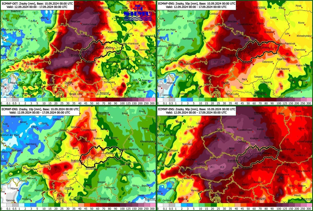 Príde  mimoriadne daždivé počasie! Budú aj povodne!